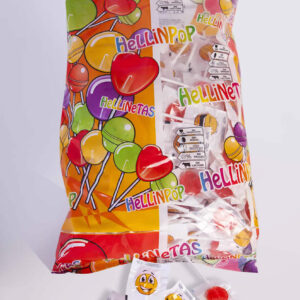 Piruleta 6 g caras divertidas